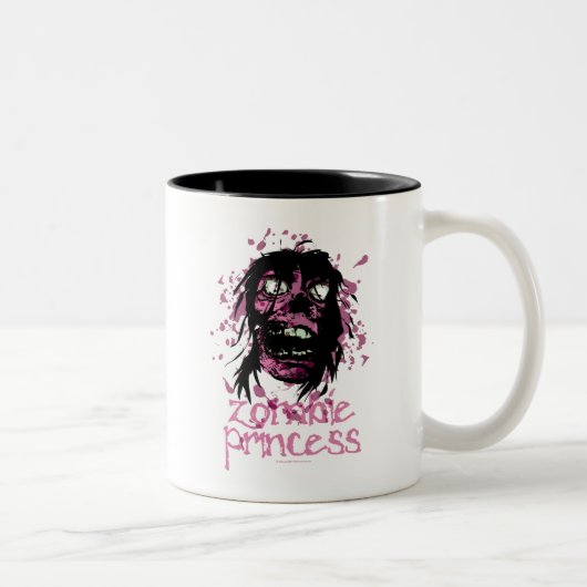 Zombie Princess Tweekleurige Koffiemok (Rechts)