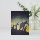 Zombie Procession silhouette horreur carte postale (Debout devant)