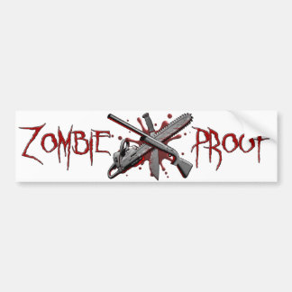 Zombie-Proof (wit) Bumpersticker