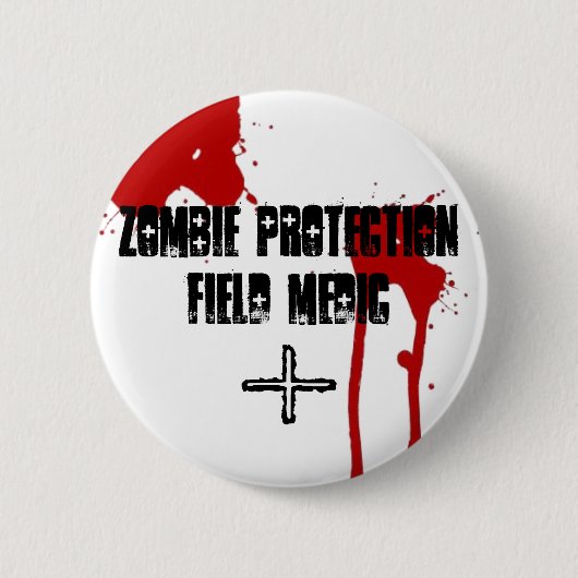 Zombie Protection Field Medic Ronde Button 5,7 Cm (Voorkant)