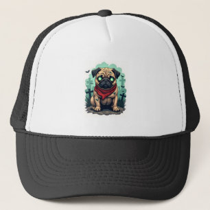 Zombie Pugs Optocht Trucker Pet