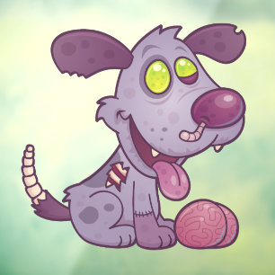 Zombie Puppy Raamsticker
