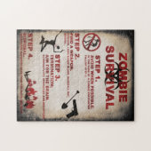 Zombie puzzel legpuzzel (Horizontaal)