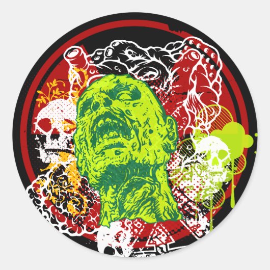 Zombie Raid Stickers (Voorkant)