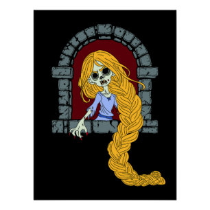 Zombie Rapunzel Perfect Poster
