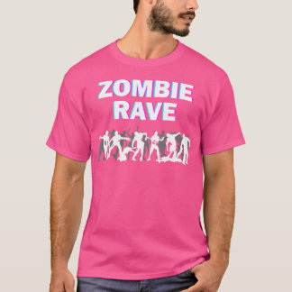 Zombie Rave Optische Illusie Trippy Motivatie T-shirt