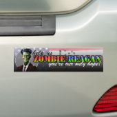 Zombie Reagan Bumpersticker (Op auto)