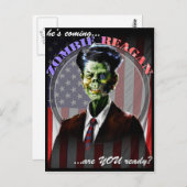 Zombie Reagan Post Card Briefkaart (Voorkant / Achterkant)