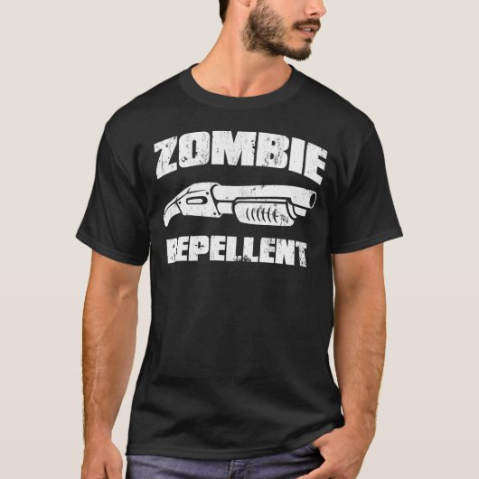 zombie repellent - het shotgun t-shirt (Voorkant)
