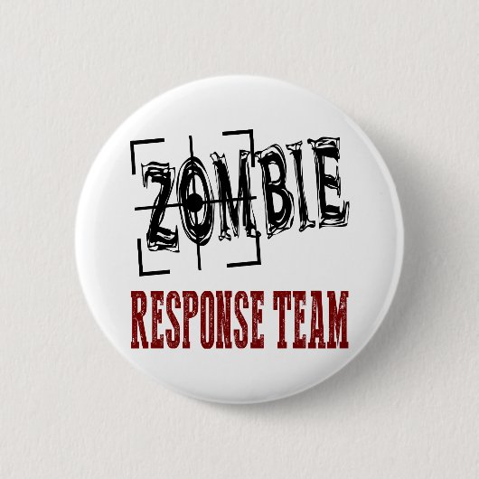 Zombie Respons Team Knop Ronde Button 5,7 Cm (Voorkant)