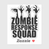 Zombie Response Squad Scary Arms die omhoog komen Sticker (Vel)