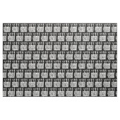 Zombie Response Squad Scary Hands Black White Stof (Fat Quarter)