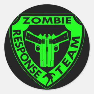 Zombie-responsteam Ronde Sticker