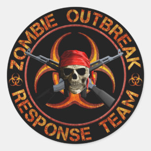 Zombie-responsteam Ronde Sticker