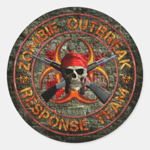 Zombie-responsteam Ronde Sticker