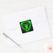 Zombie-responsteam Vierkante Sticker (Envelop)