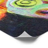 Zombie Retro  pop kunst Poster (Hoek)