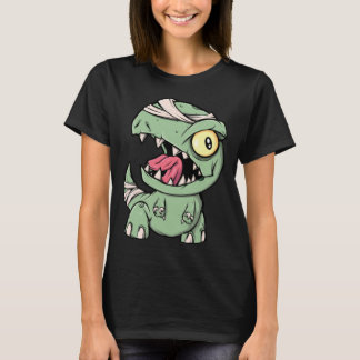 Zombie Rex Dinosaur Voor Jongens Mummie Halloween T-shirt