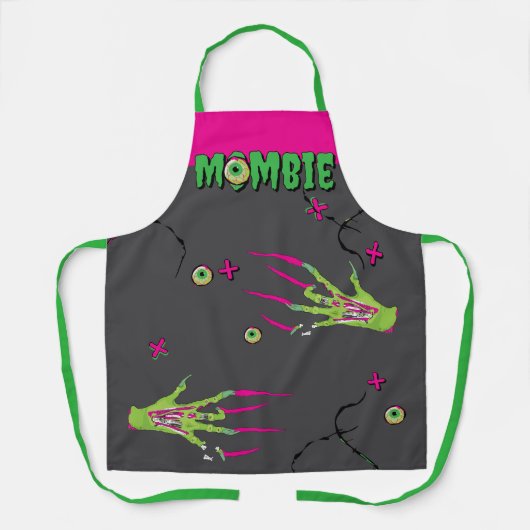 Zombie Rippin' Eyeball Poppin' Funky Funny Mombie Schort (Voorkant)