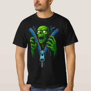 Zombie Rits Illusie 3D Horror Grafische T-shirt