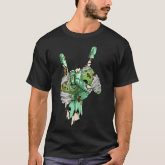 Zombie Rock Hand vasthoudend Mummy Gamecontroller T-shirt
