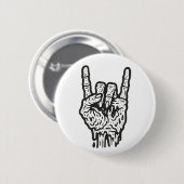 Zombie Rock Ronde Button 5,7 Cm (Voorkant /achterkant)