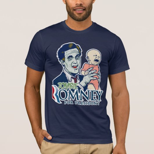 Zombie Romney voor President Shirt (Voorkant)