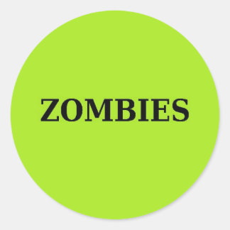 Zombie Ronde Sticker