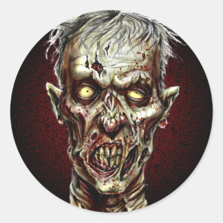 Zombie! Ronde Sticker