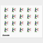 Zombie Ronde Sticker (Vel)