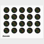 Zombie Ronde Sticker (Vel)
