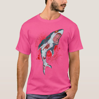 Zombie s en Cadeaus Bloody Shark Horror Halloween  T-shirt
