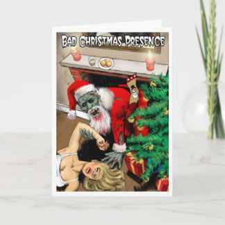 Zombie Santa Christmas Kaart