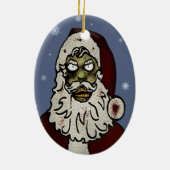 Zombie Santa Keramisch Ornament (Achterkant)