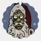 Zombie Santa Ornament Kaart (Voorkant)