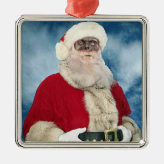 Zombie Santa Portrait-versiering Metalen Ornament