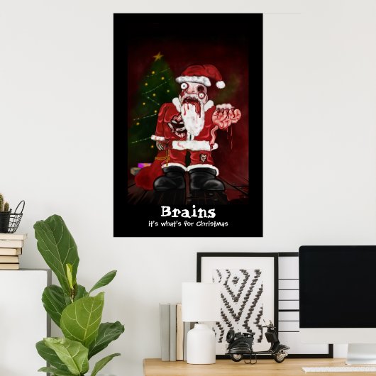 Zombie Santa Print (Thuiskantoor)