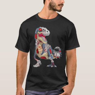 Zombie Saurus Halloween Zombie Skelet Dinosaurus T-shirt