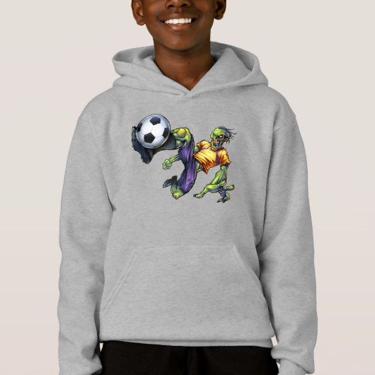 Zombie Scary Halloween Soccer Player Boy's (Voorkant)