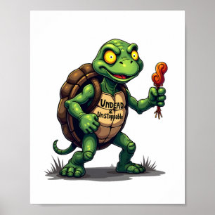 Zombie Schildpad Poster