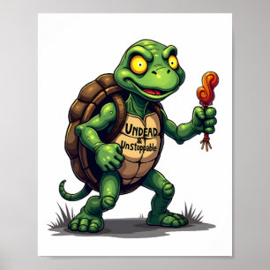 Zombie Schildpad Poster