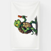 Zombie Schildpad Spandoek (Verticaal)