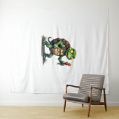 Zombie Schildpad Wandkleed (In Situ (horizontaal))