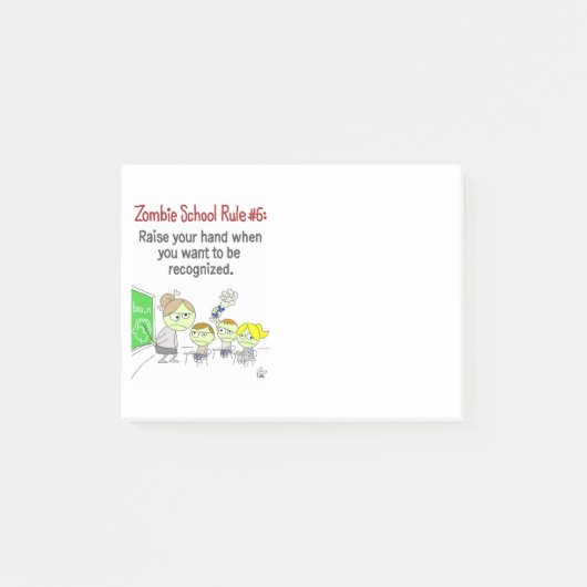 Zombie School Post-it Blocnote Post-it® Notes (Voorkant)