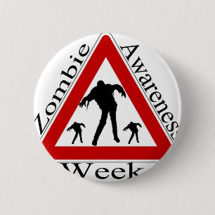 zombie sensibilisatieweek ronde button 5,7 cm