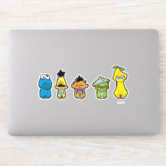 Zombie Sesame Street Characters Sticker (Computer)