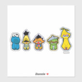 Zombie Sesame Street Characters Sticker (Vel)