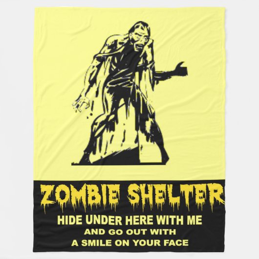 ZOMBIE SHELTER FLEECE DEKEN (Voorkant)