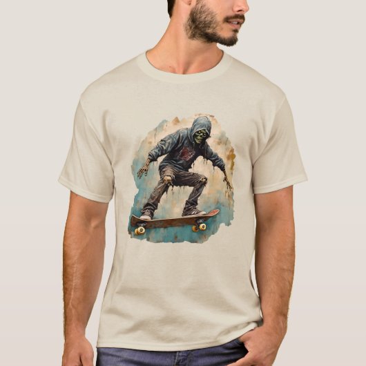 Zombie Skateboarder T-shirt (Voorkant)