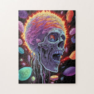 Zombie Skull Creature Sci-fi Horror Art Legpuzzel